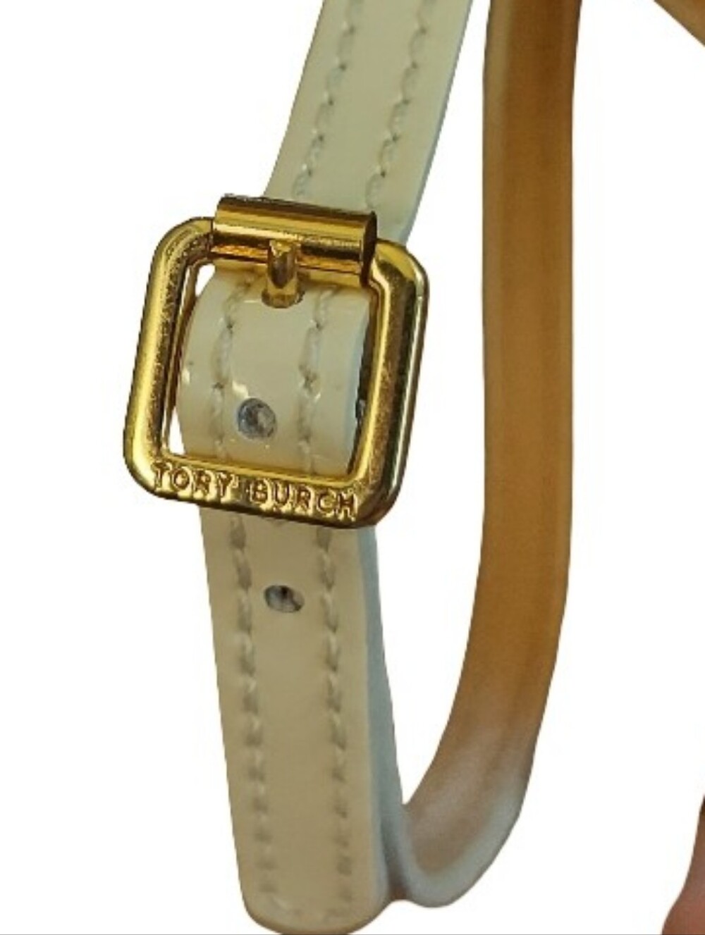 Tory Burch Kailey Bow Slingback Flat Leather Sandals In Color Iced Coffee/Bleach - Picture 12 of 15